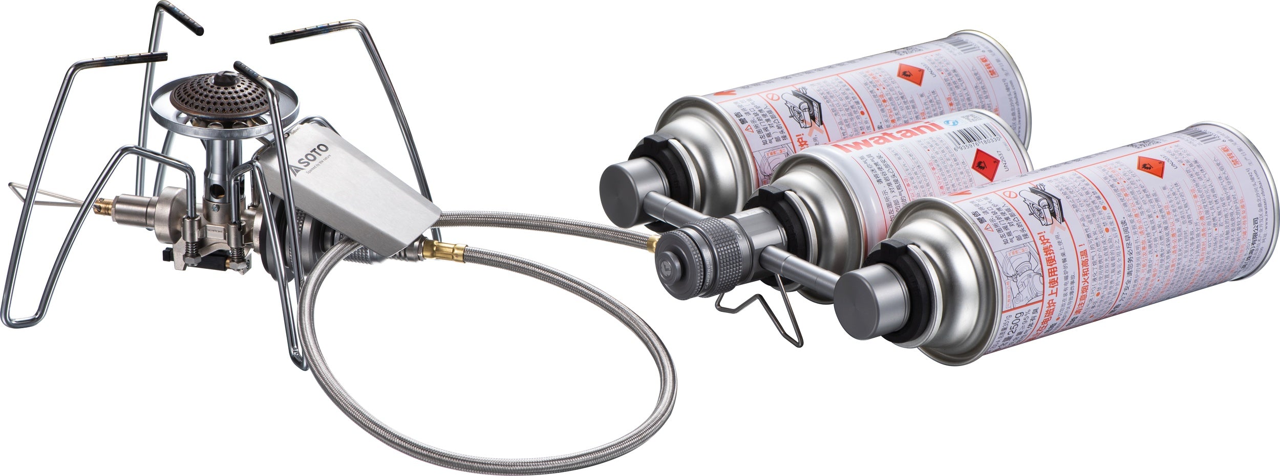 Campingmoon CB缶用ガスステーション Z30 – 3缶連結並列アダプター